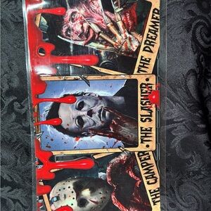 Set of 5 UVDTF transfers.                 Horror Movie Villain Stickers